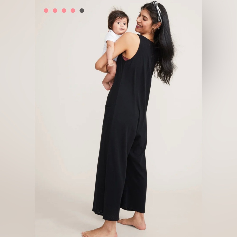 HATCH Blue Nursing Jumpsuit